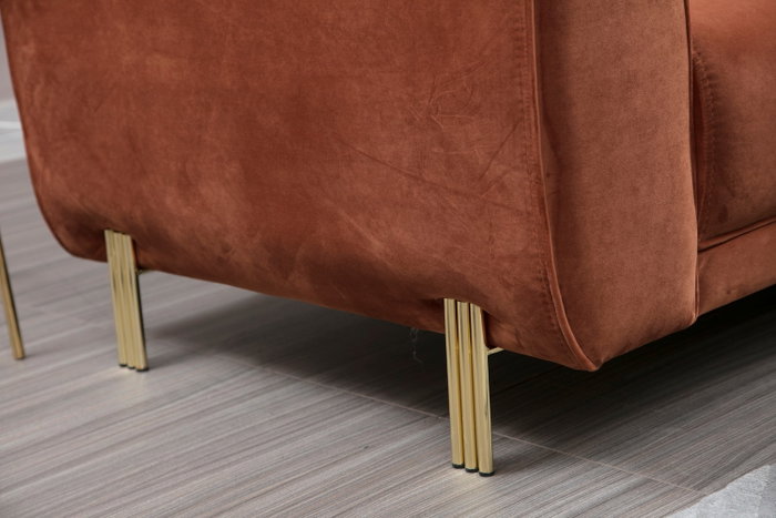 Atelier Del Sofa Sofá-Cama de Esquina Color Canela
